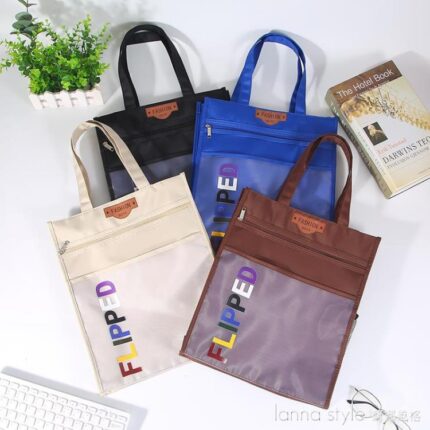 Stylish Multipurpose Bag with Transparent Front Pockets - Perfect for Kids and Adults